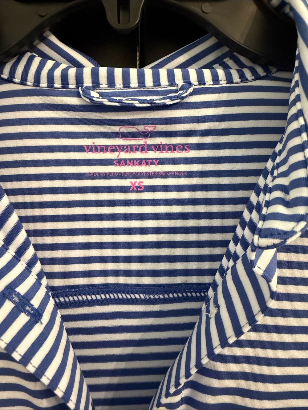 Vineyard Vines Blue and White Striped Polo Midi Dress - Picture 3 of 5
